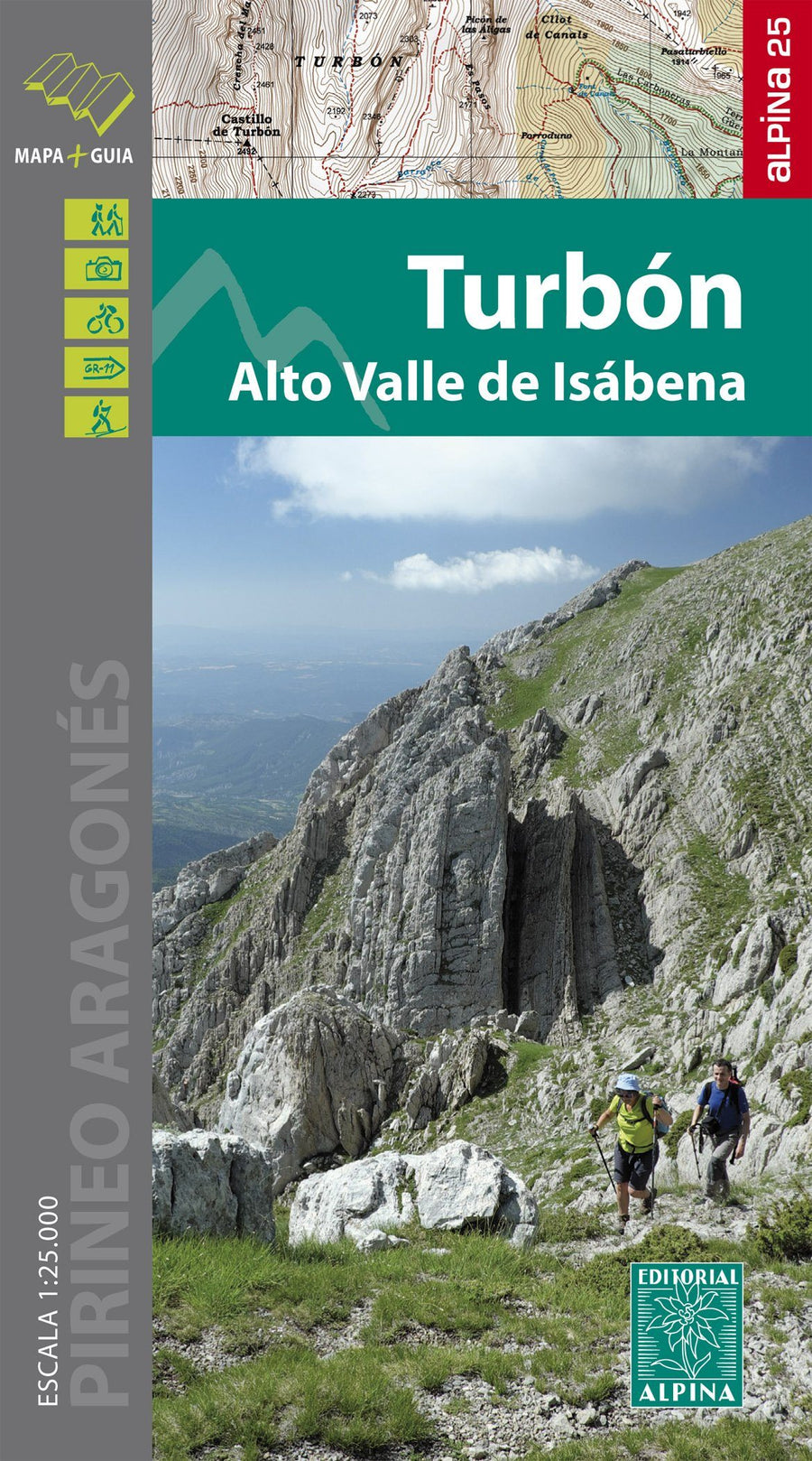 Carte de randonnée - Turbon, Alto Valle de Isabena | Alpina carte pliée Editorial Alpina 