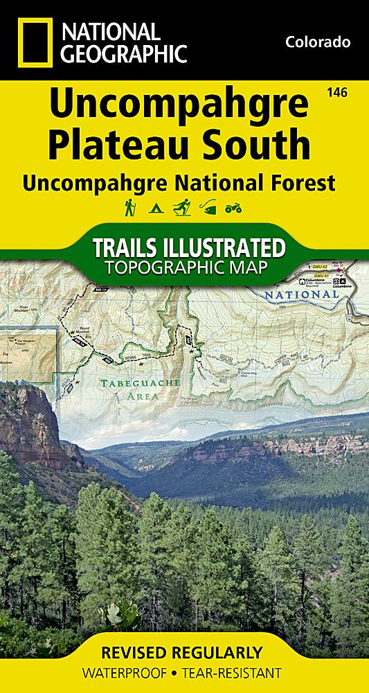 Carte de randonnée - Uncompahgre Plateau Sud (Colorado), n° 146 | National Geographic carte pliée National Geographic 