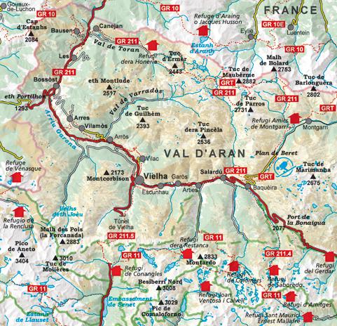 Carte de randonnée - Val d'Aran (Pyrénées Catalanes) | Alpina carte pliée Editorial Alpina 