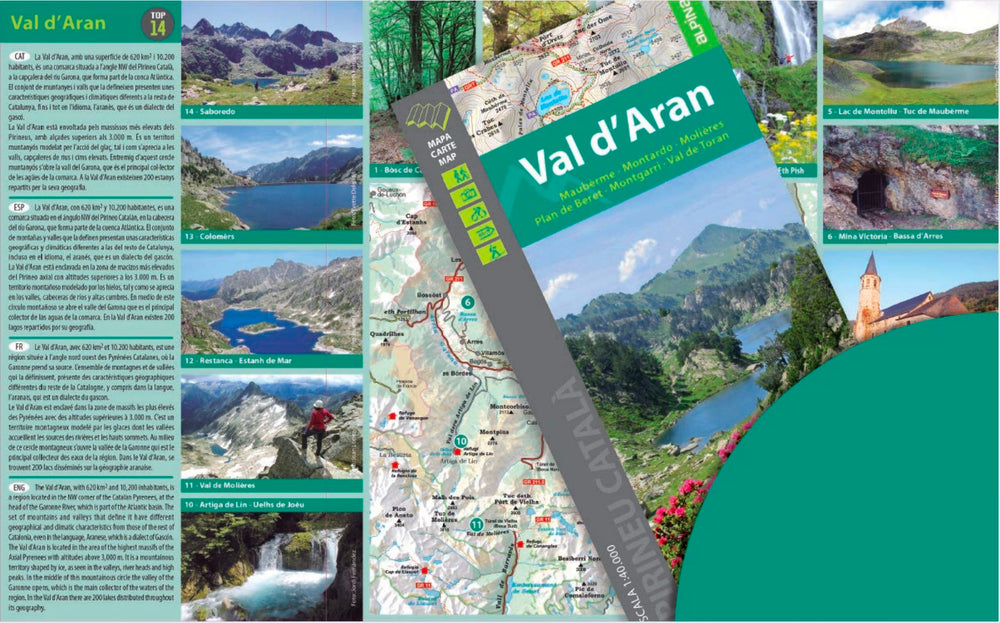 Carte de randonnée - Val d'Aran (Pyrénées Catalanes) | Alpina carte pliée Editorial Alpina 