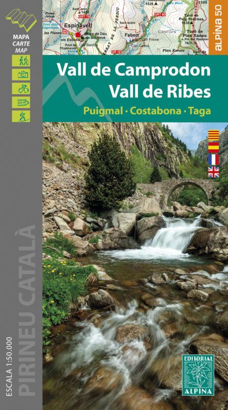 Carte de randonnée - Vall de Camprodon, Vall de Ribes (Pyrénées catalanes) | Alpina carte pliée Editorial Alpina 