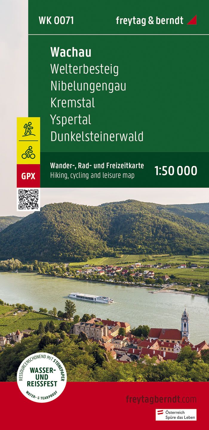 Carte de randonnée - Wachau - Donautal - Yspertal - Dunkelstein (Alpes autrichiennes), n° WK071 | Freytag & Berndt carte pliée Freytag & Berndt 