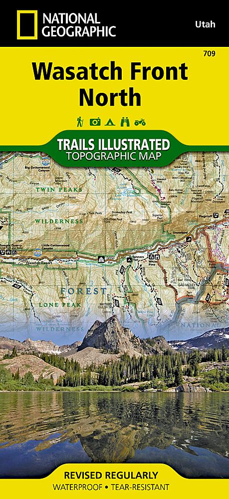 Carte de randonnée - Wasatch Front North (Utah), n° 709 | National Geographic carte pliée National Geographic 