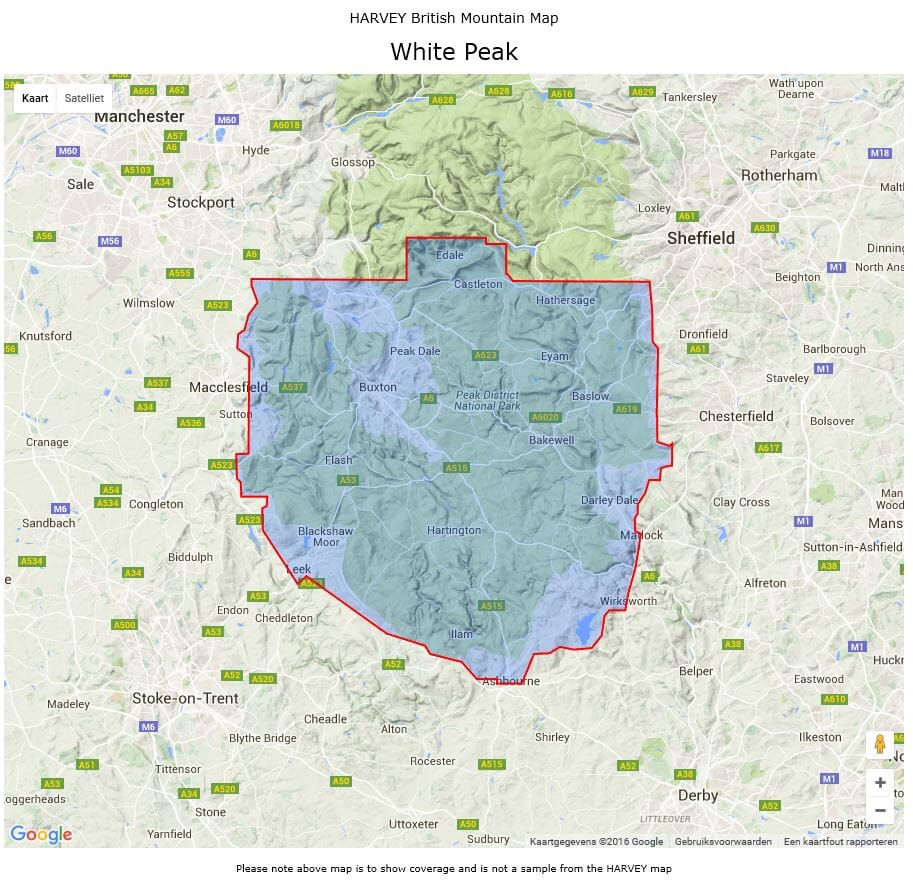 Carte de randonnée - White Peak XT40 BMM | Harvey Maps - British Mountain carte pliée Harvey Maps 