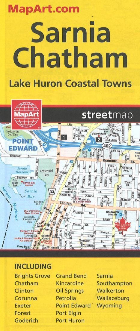 Sarnia/Chatham Map | Canadian Cartographics Corporation Road Map 