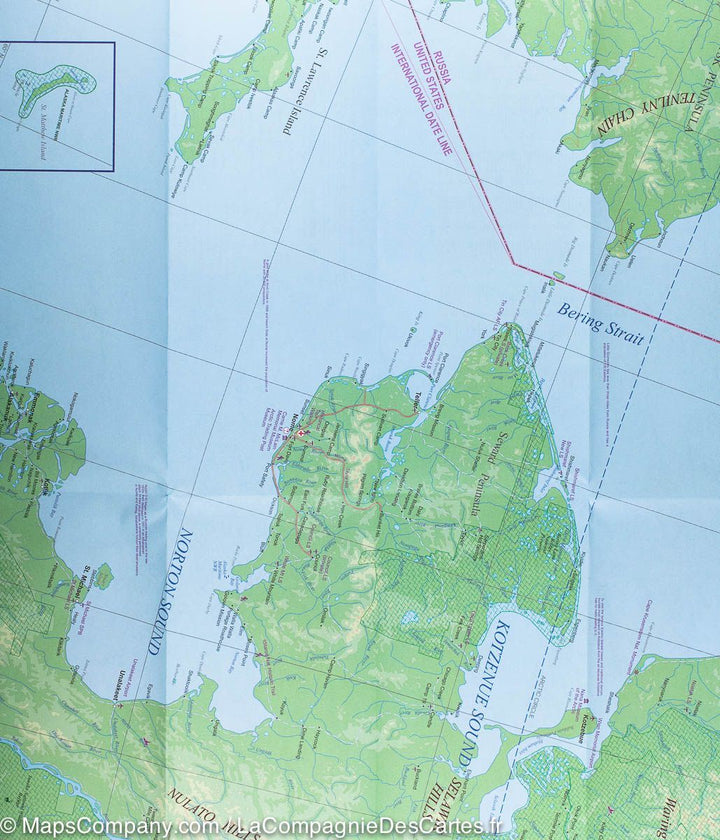 Carte de voyage - Alaska | ITM carte pliée ITM 