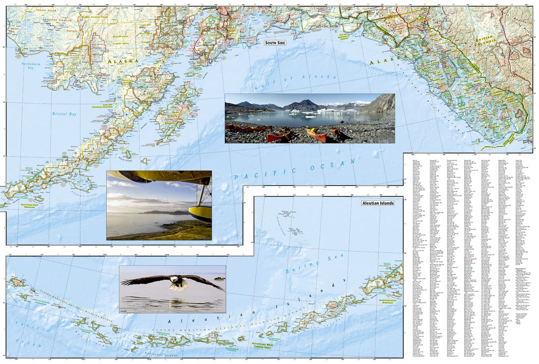 Carte de voyage - Alaska | National Geographic carte pliée National Geographic 