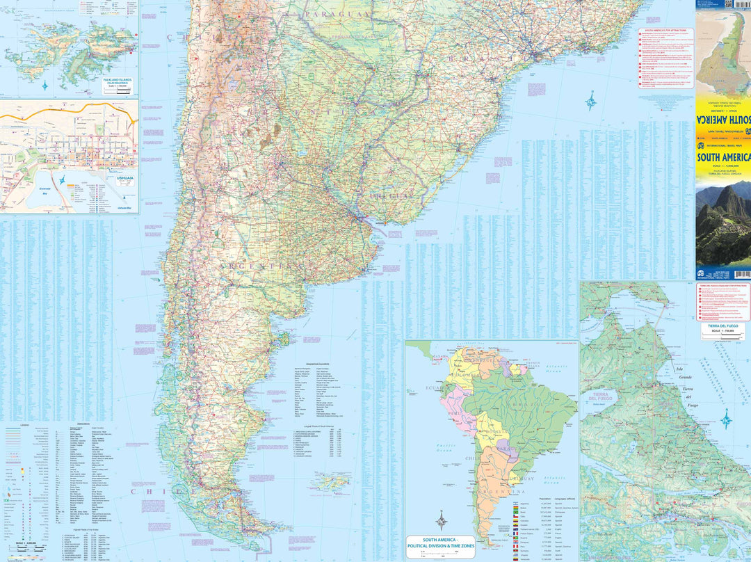 Carte de voyage - Amérique du Sud | ITM carte pliée ITM 