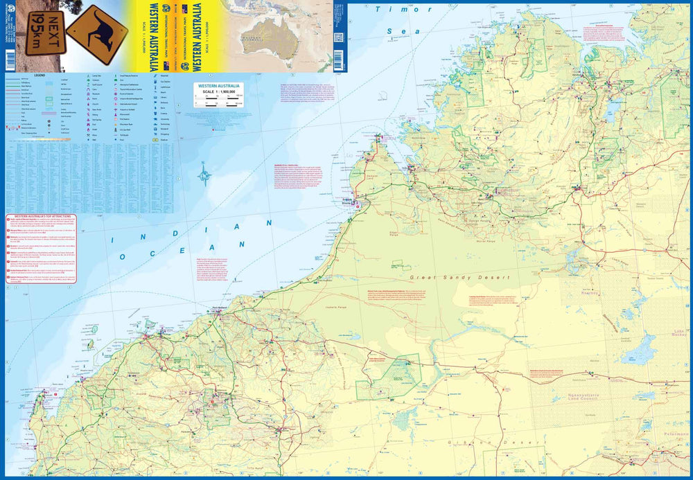 Carte de voyage - Australie Occidentale | ITM carte pliée ITM 