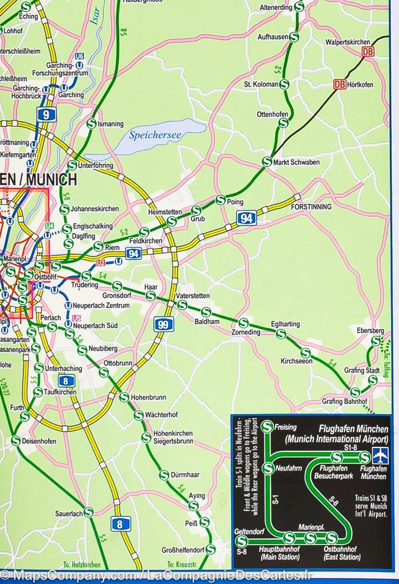Carte de voyage - Bavière & Plan de Munich (Allemagne) | ITM carte pliée ITM 