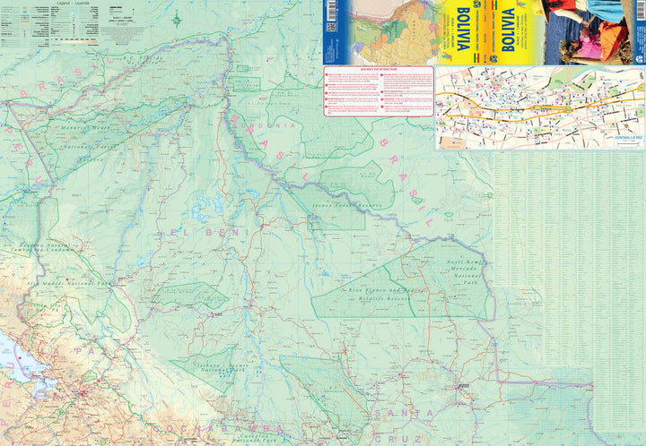 Carte de voyage - Bolivie | ITM carte pliée ITM 