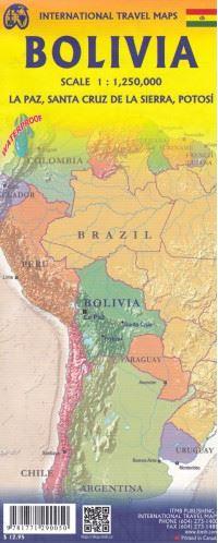 Carte de voyage de la Bolivie | ITM - La Compagnie des Cartes
