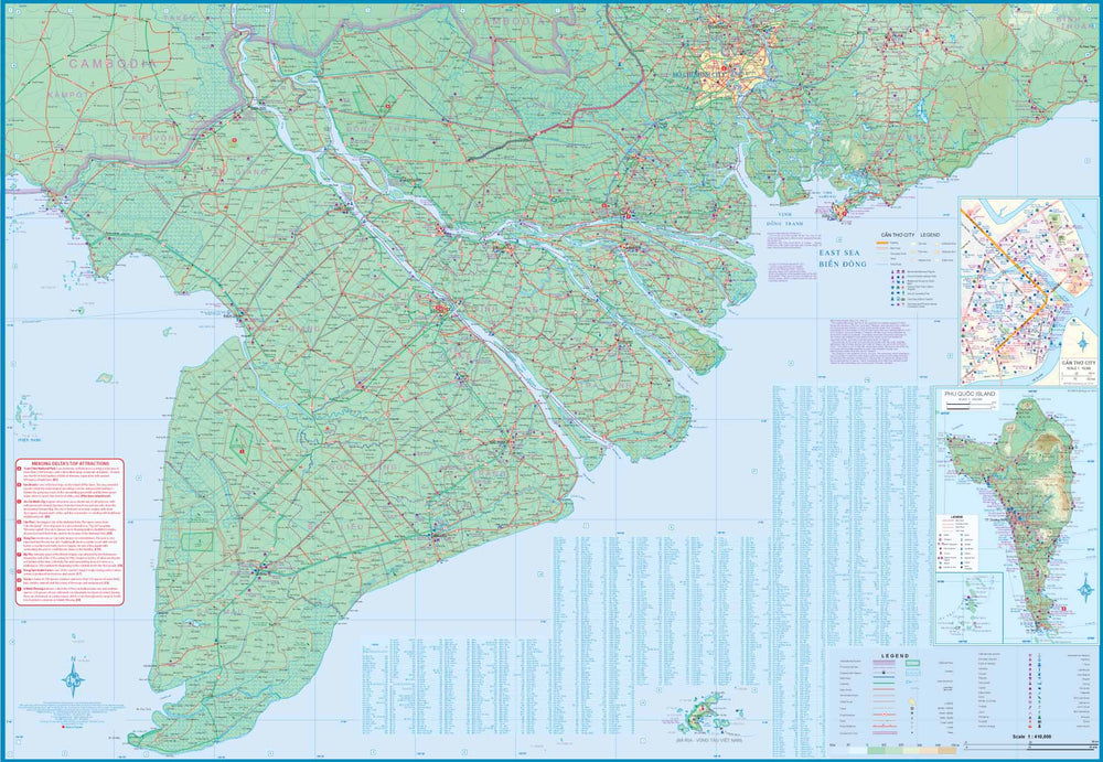Carte de voyage - Cambodge & Delta du Mekong (Vietnam) | ITM carte pliée ITM 