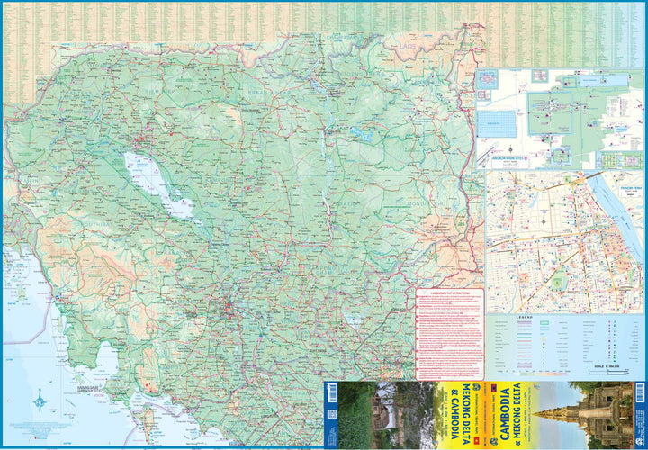 Carte de voyage - Cambodge & Delta du Mekong (Vietnam) | ITM carte pliée ITM 