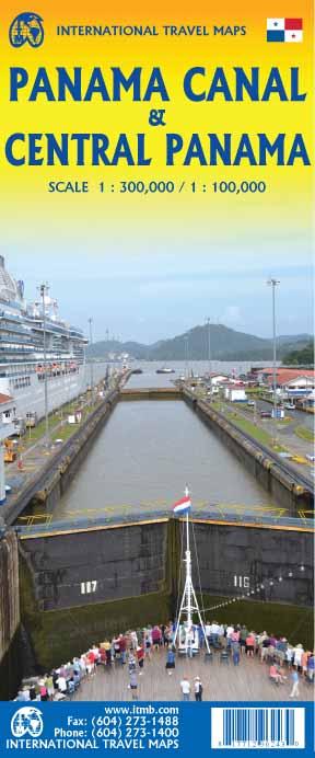 Carte de voyage - Canal de Panama & Panama Central | ITM carte pliée ITM 