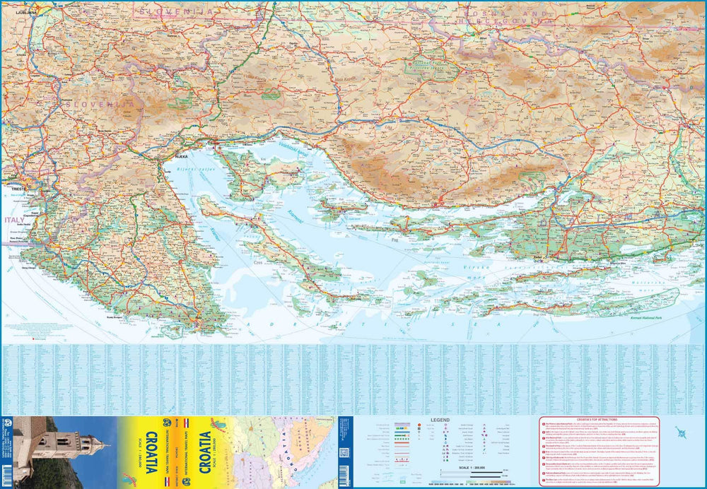 Carte de voyage - Croatie | ITM carte pliée ITM 