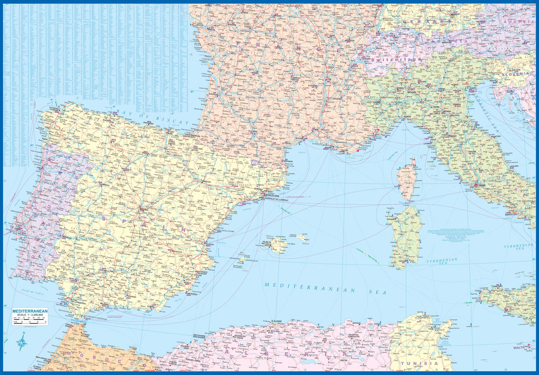 Carte de voyage - Croisières en Méditerranée | ITM carte pliée ITM 