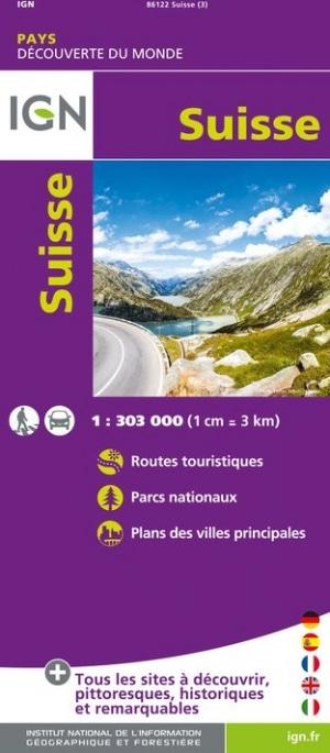 Carte de voyage de la Suisse | IGN - La Compagnie des Cartes