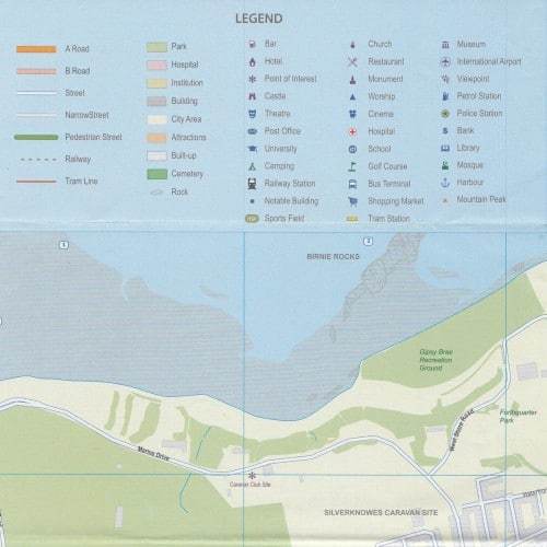 Carte de voyage - Ecosse Sud & Plan détaillé d'Edimbourg | ITM carte pliée ITM 