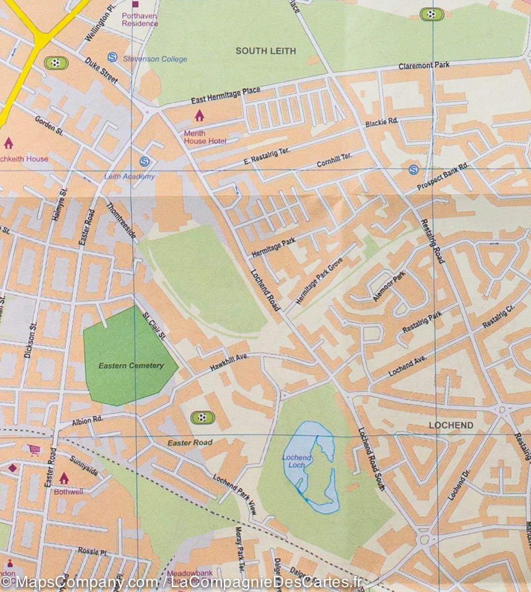 Carte de voyage - Ecosse Sud & Plan détaillé d'Edimbourg | ITM carte pliée ITM 