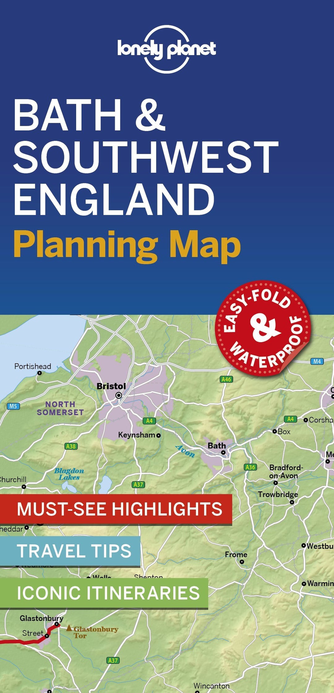 Carte de voyage (en anglais) - Bath & Southwest England | Lonely Planet carte pliée Lonely Planet 