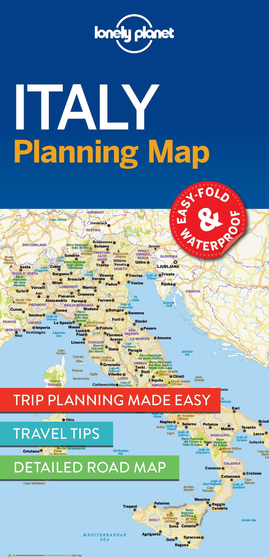 Carte de voyage (en anglais) - Italy | Lonely Planet carte pliée Lonely Planet 