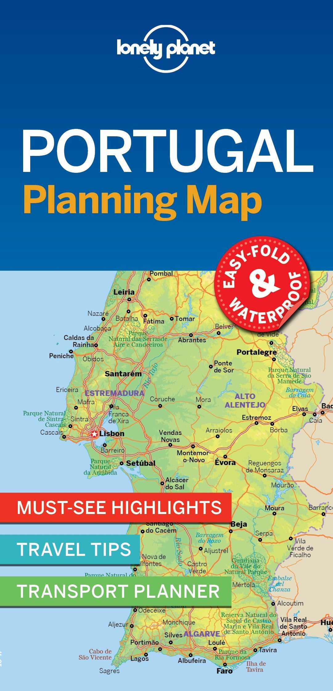 Carte de voyage (en anglais) - Portugal | Lonely Planet carte pliée Lonely Planet 