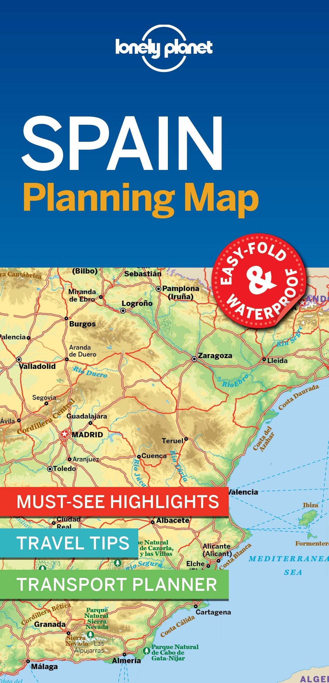Carte de voyage (en anglais) - Spain | Lonely Planet carte pliée Lonely Planet 