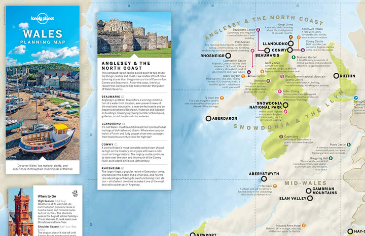 Carte de voyage (en anglais) - Wales | Lonely Planet carte pliée Lonely Planet 