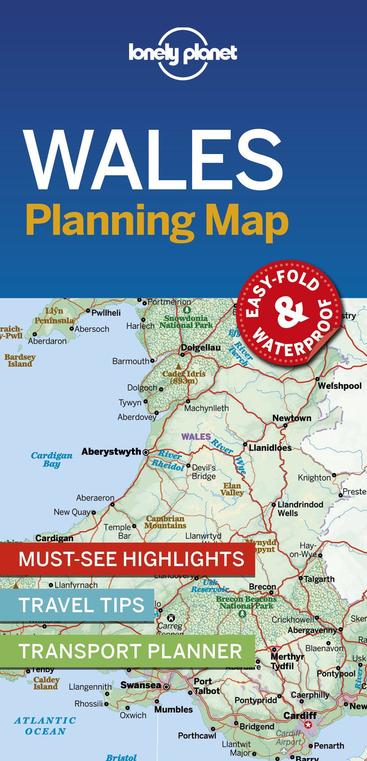Carte de voyage (en anglais) - Wales | Lonely Planet carte pliée Lonely Planet 