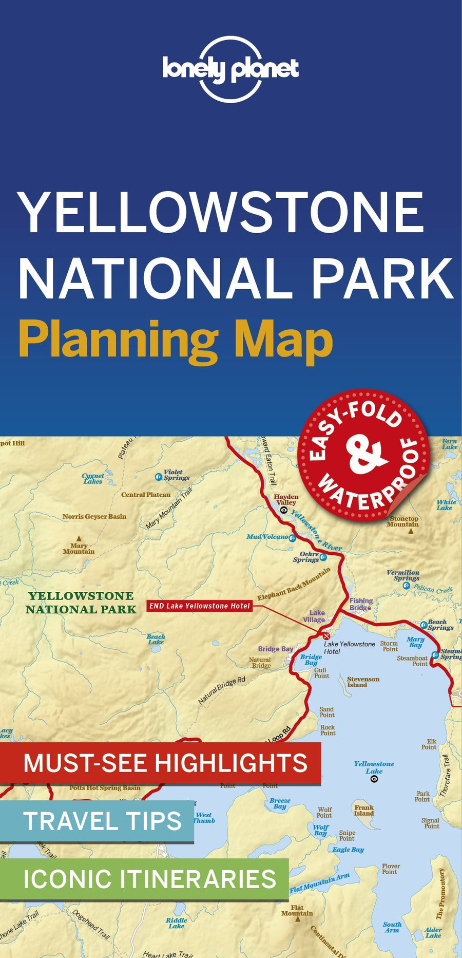 Carte de voyage (en anglais) - Yellowstone national park | Lonely Planet carte pliée Lonely Planet 