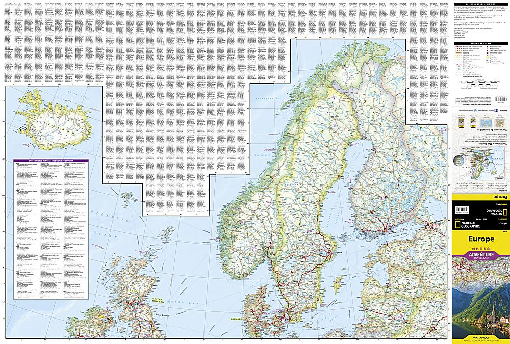 Carte routière plastifiée - Europe  Express Map – La Compagnie des Cartes  - Le voyage et la randonnée