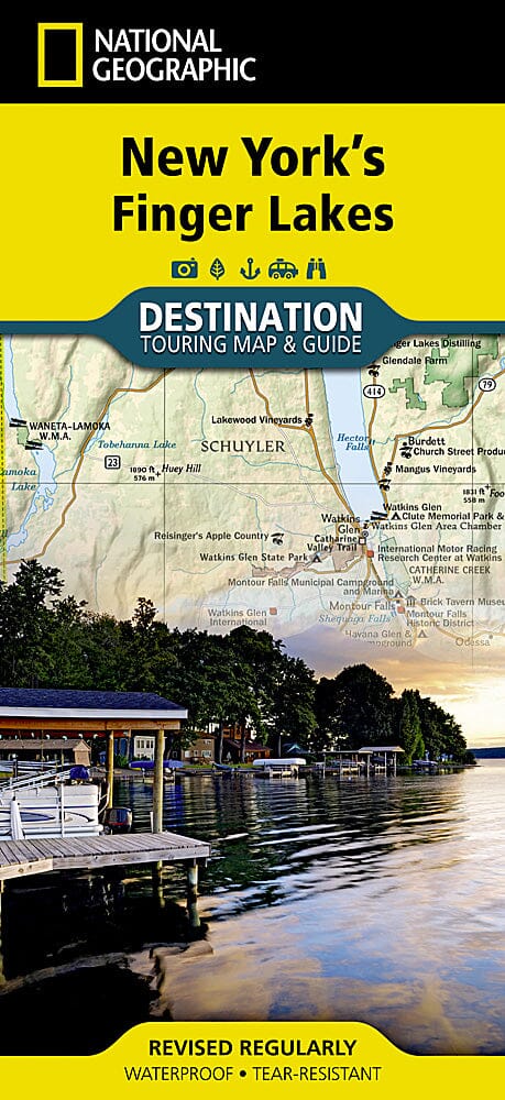 Carte de voyage - Finger Lakes de New York | National Geographic carte pliée National Geographic 