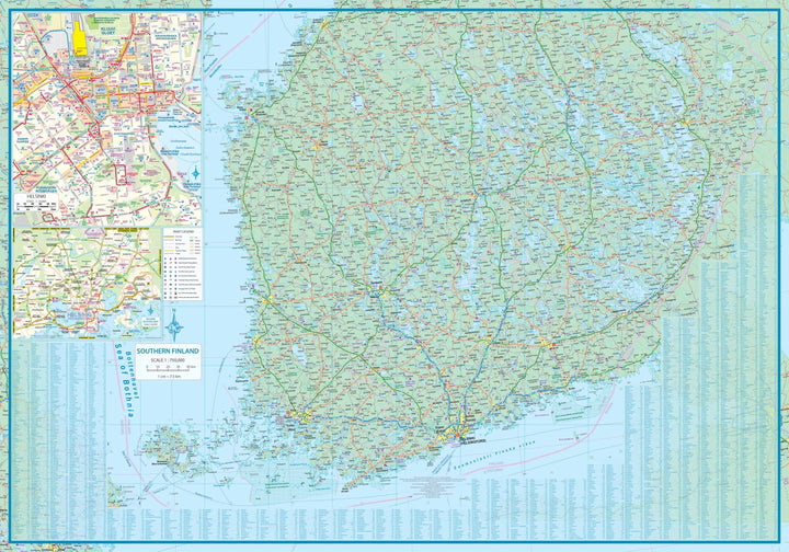 Carte de voyage - Finlande (imperméable) | ITM carte pliée ITM 