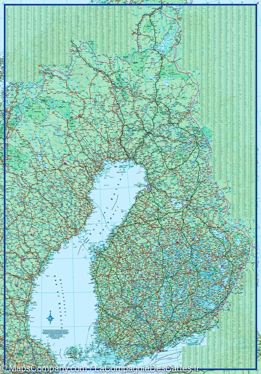 Carte de voyage - Finlande & Suède | ITM carte pliée ITM 