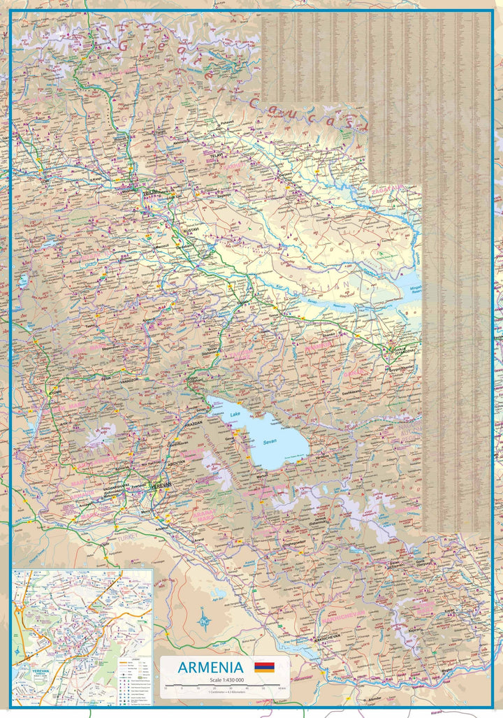 Carte de voyage - Géorgie & Arménie | ITM carte pliée ITM 