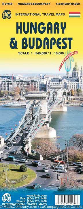 Carte de voyage - Hongrie & Plan de Budapest | ITM carte pliée ITM 