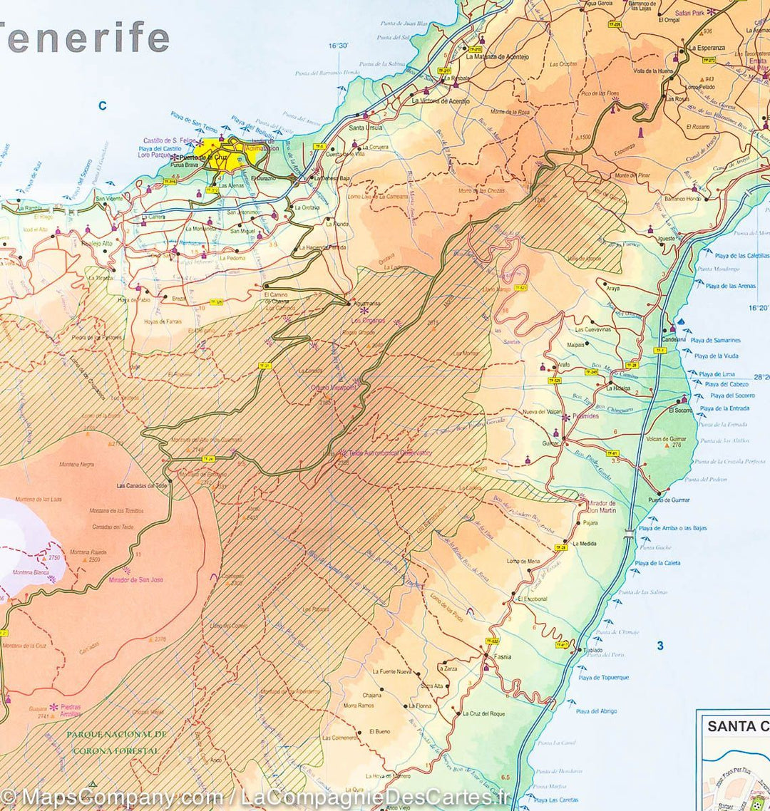 Carte de voyage - Iles Canaries | ITM carte pliée ITM 