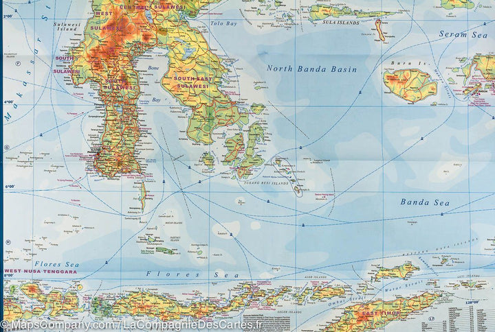 Carte de voyage - Indonésie | ITM carte pliée ITM 