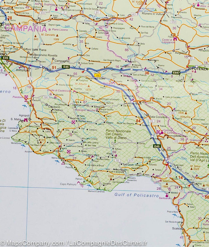 Plan de Rome & Carte du sud de l'Italie | ITM - La Compagnie des Cartes