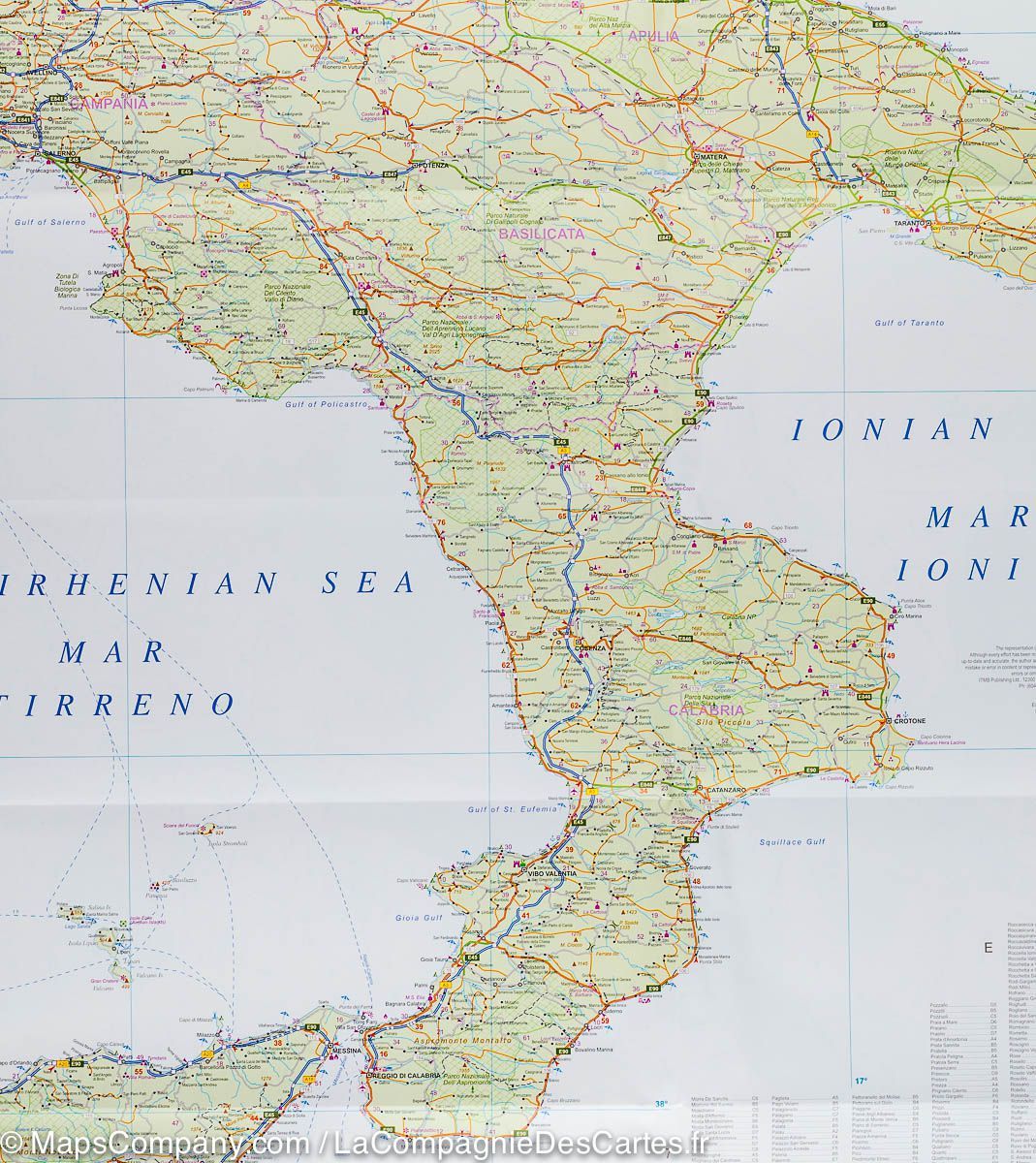Plan de Rome & Carte du sud de l'Italie | ITM - La Compagnie des Cartes