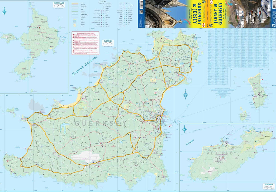 Carte de voyage - Jersey & Guernesey | ITM carte pliée ITM 