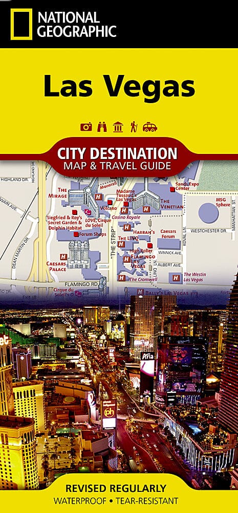 Carte de voyage - Las Vegas (Nevada) | National Geographic carte pliée National Geographic 
