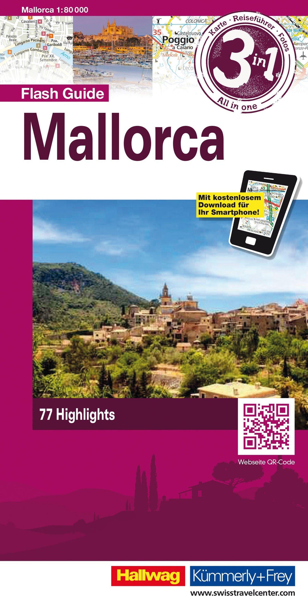 Carte de voyage - Majorque Flash Guide | Hallwag carte pliée Hallwag 