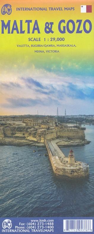 Carte de voyage - Malte & Gozo | ITM carte pliée ITM 
