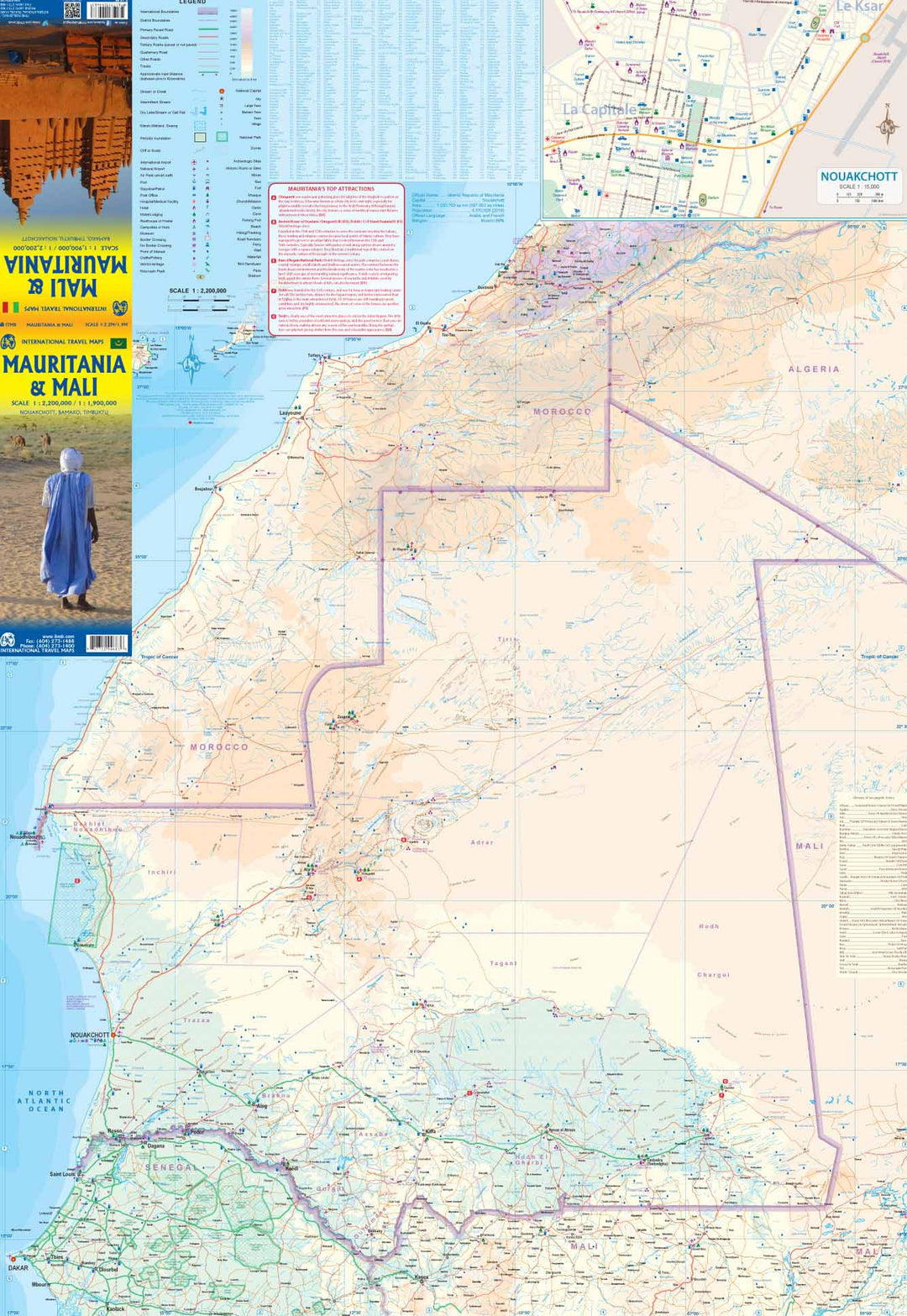 Carte de voyage - Mauritanie & Mali | ITM carte pliée ITM 