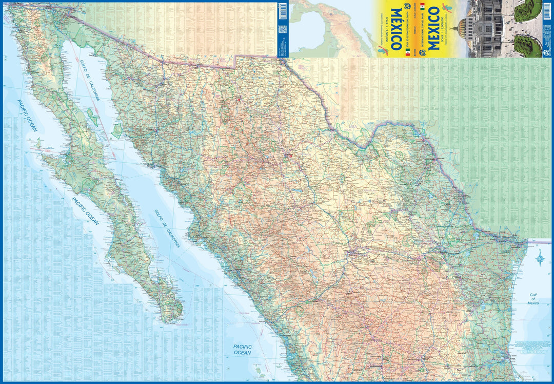 Carte de voyage - Mexique | ITM carte pliée ITM 