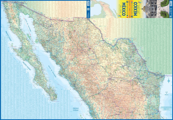 Carte de voyage - Mexique | ITM carte pliée ITM 