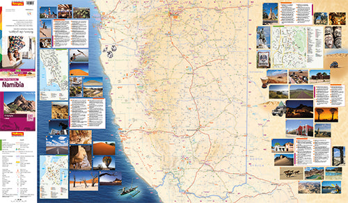 Carte de voyage - Namibie Flash Guide | Hallwag carte pliée Hallwag 