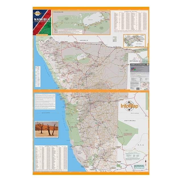 Carte de voyage - Namibie | Infomap carte pliée Infomap 
